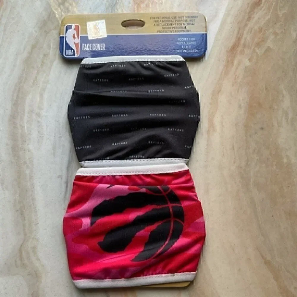 Kids' (Youth) Toronto Raptors 2-Pack Face Mask NWT